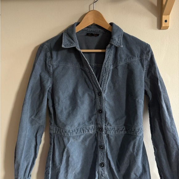 Carol Paris Corduroy Shirt Dress - Size 40 (M) - Picture 4 of 5